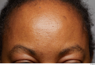 HD Face Skin Clemencia Andrews eyebrow face forehead skin pores…